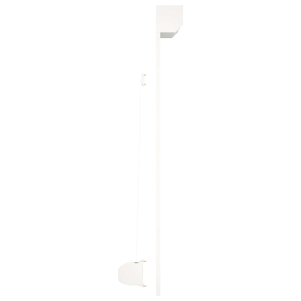 White Roller Shutter 120 x 150 cm Aluminum and Polyurethane