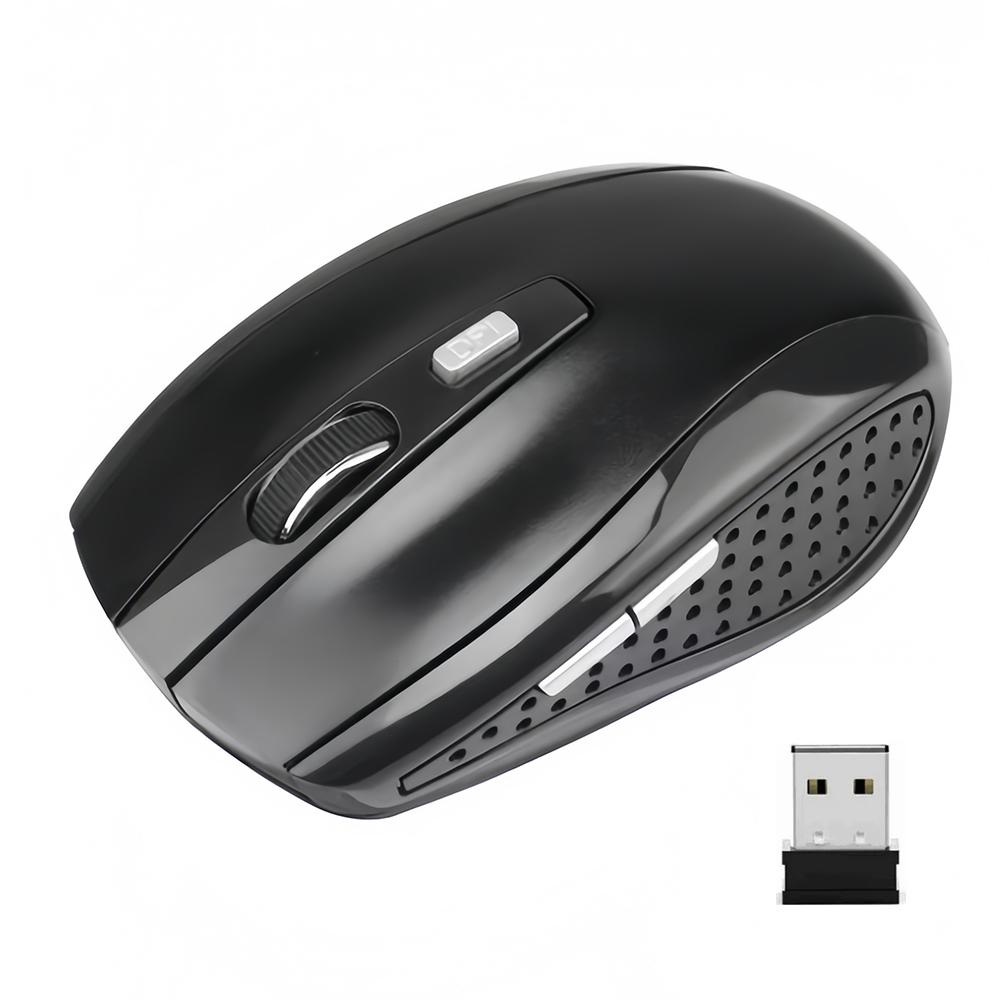 KEBIDUMEI 2.4G Wireless Mouse 6 Keys Gaming Mouse Ergonomic Silent Mouse 1600DPI Optical Office Mouse Mice for PC Laptop MacBook