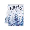 Blue Christmas Kitchen Towel & Dishcloth Combo Set