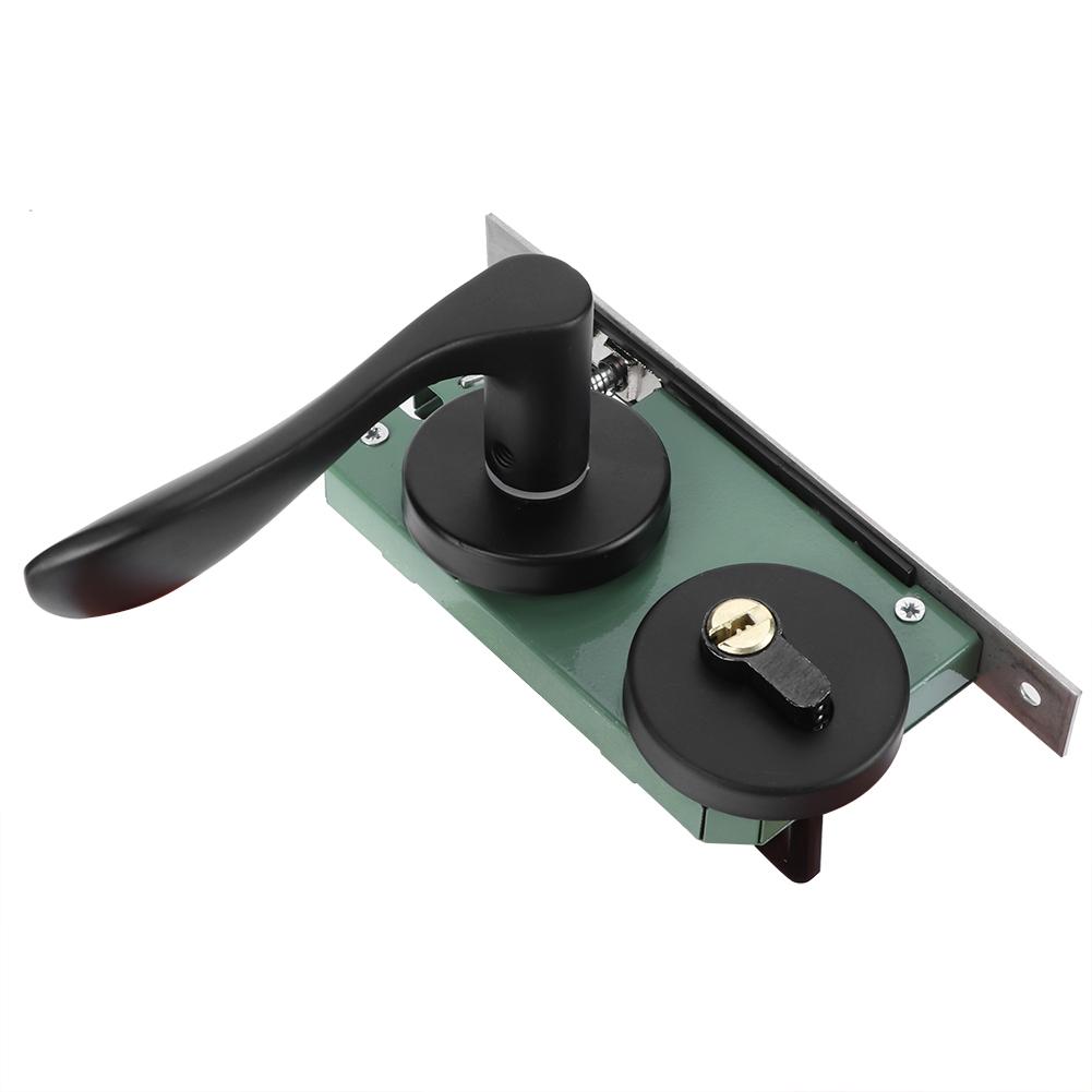 Space Aluminum Door Lock Set KeyedLocking Door Handle Lever Hardware Accessory for Indoor Door