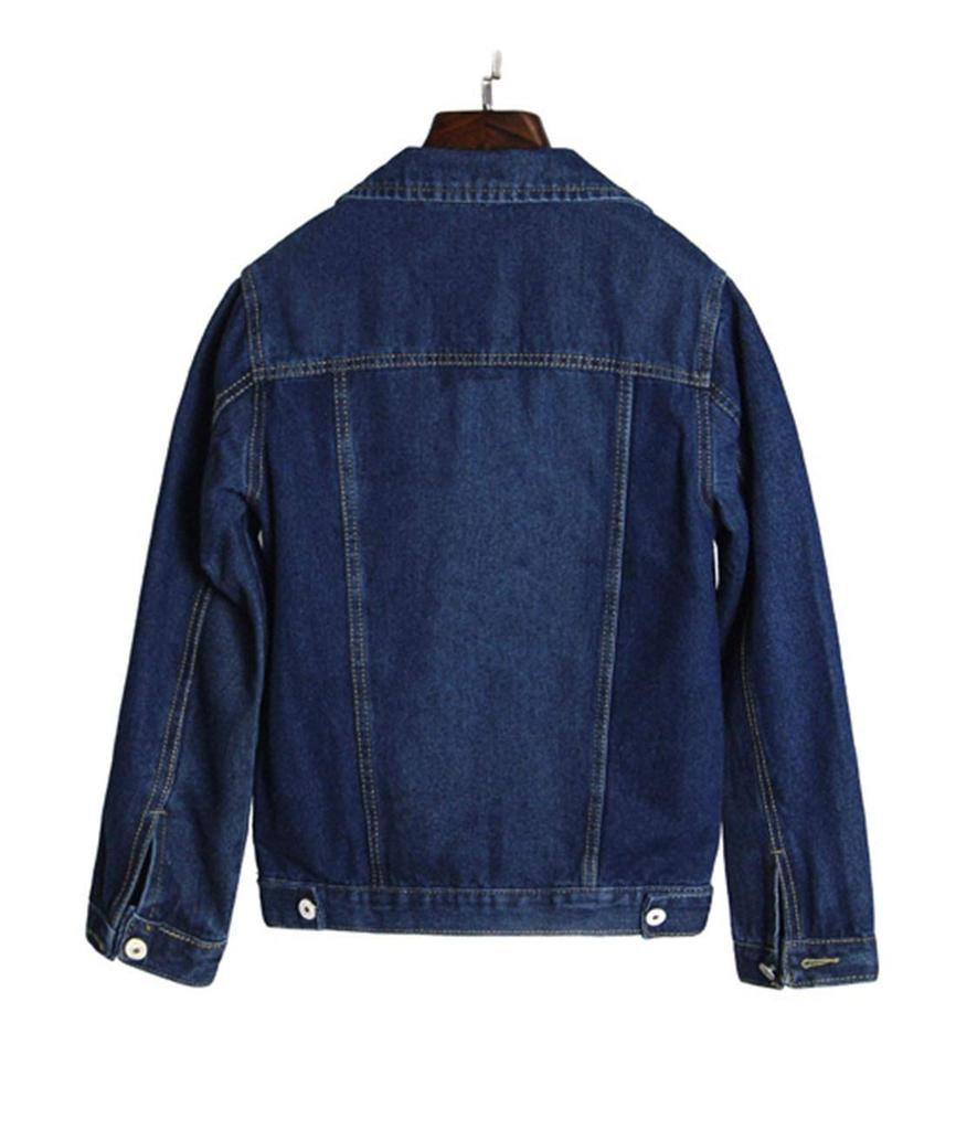 Из Денима Стильный Повседневный Удлиненный Деним Л (Сонг Сонг) Женская куртка, Верхняя одежда, Топ, Скрывающая недостатки фигуры, Стройнящая, Повседневная, Для взрослых, Для поездок, В школу,