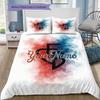 Fc Basel Crest Custom Name Pattern Bedding Quilt Set Quilt Cover Pillowcase Home Birthday Gift(1 * duvet cover + 2 * pillowcase, without core)