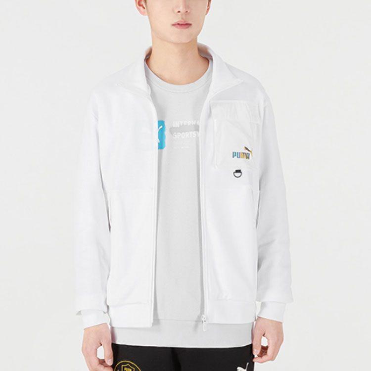 Puma Куртки Унисекс Белый Стойка Умеренный Другое 537033-02