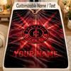 Flannel BlanketCharlton Athletic Custom Name Text Personalized Soft Warm Throw Blanket Home Decor Gift