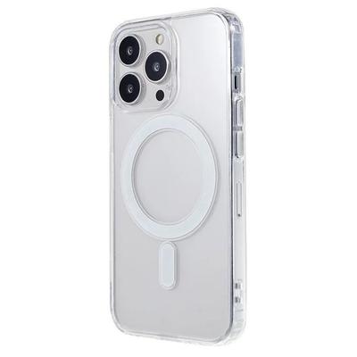Для iPhone 12 Pro 6,1 дюйма Прозрачный чехол Совместимый с MagSafe WANLONFENG Серия LM2 Чехол для телефона (Большое отверстие для линзы)