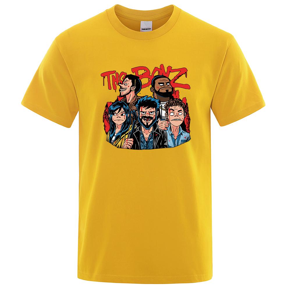 Футболки для женщин с забавным принтом The Boys, свободная одежда больших размеров, летняя хлопковая мягкая дышащая повседневная футболка в стиле хип-хоп с короткими рукавами