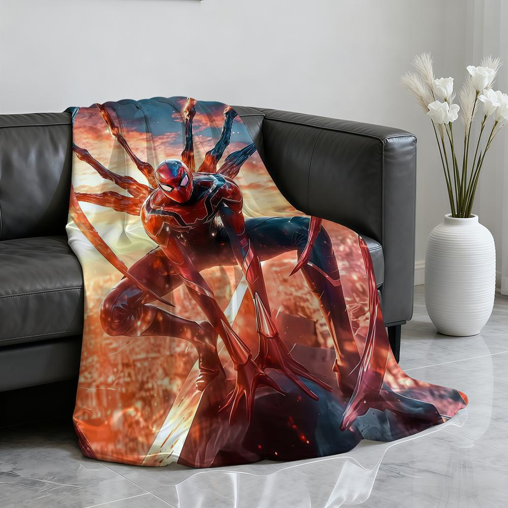 Cool S-Spider-ManS Blanket Soft Throw Blanket for Home Bedroom Bed Sofa Picnic Travel Office Rest Cover Blanket Gift