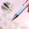 Refillable Wax Pen Automatic Diamond Art Pen with Wax Refills Rhinestone Placement Pen for Nail Art Diamond Art DIY Craft