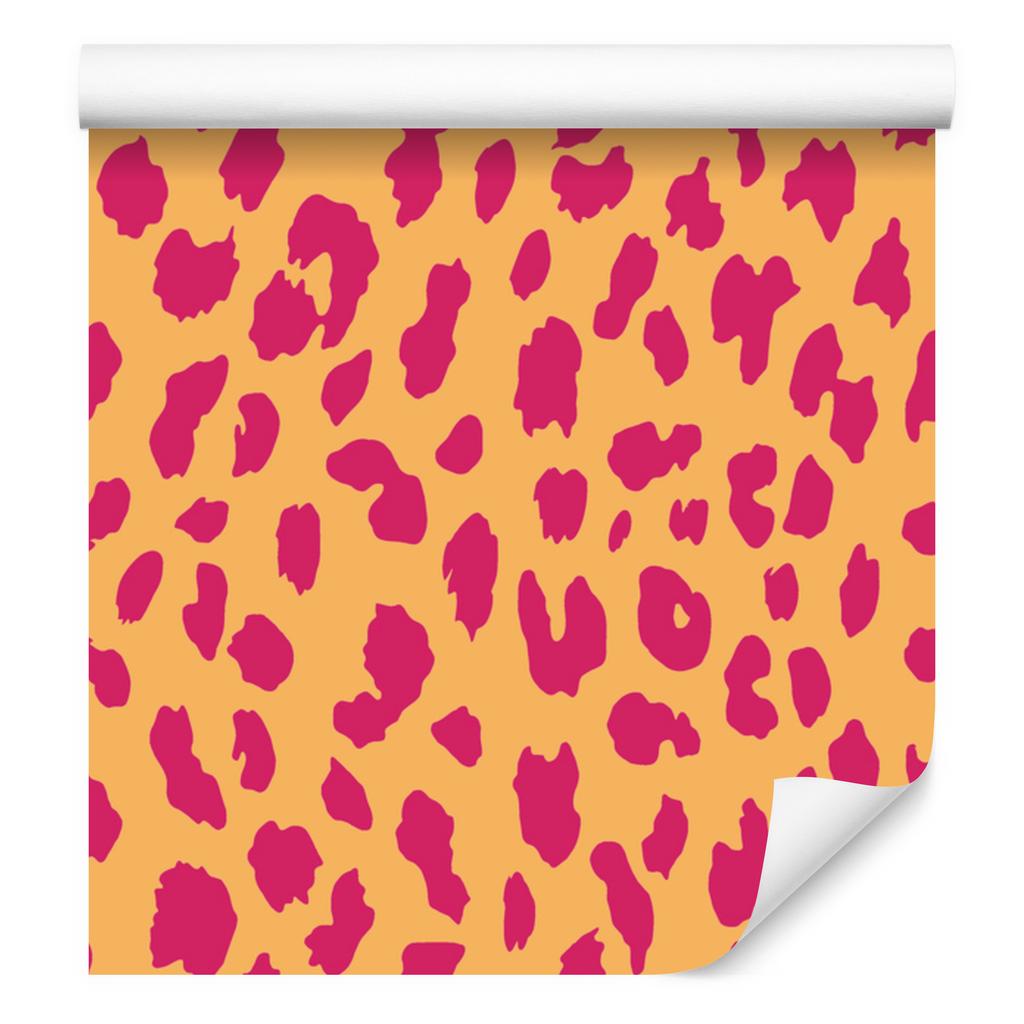 Pink Orange Leather Gold and Peach Wallpaper 50x1000