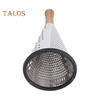 Stainless Steel Cone Cheese Grater with Wood Handle 3 Sided Vegetable Shredder for Grating Cheese Chocolate Vegetables Kitchen Shredder for Parmesan