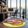 Tadej Pogacar Printed Round Rug Carpet Chair Rug Area Rug Entryway Doormats,for Office Chair Living Room Bedroom Kitchen Room.