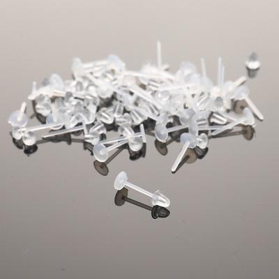 Прозрачные пластиковые серьги-гвоздики Diy, экологически чистые серьги-гвоздики