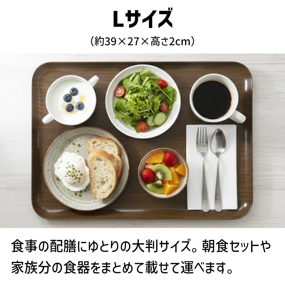 TATSU-CRAFT Magnetic Tray Large 39cm Natural Non-Slip Refrigerator Storage Kitchen Steel