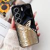 Чехол для телефона Tecno Camon 40 Pro 5G CM7 Camon40 40Pro Роскошный Бабочка Цветок Девичий 2D Печатный Корпус Мягкая Матовая ТПУ Задняя Крышка