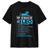 Top 10 Rules Leo Zodiac Sign Facts Traits Horoscope FunnyT-Shirt Summer  CottonT Shirts For Adult Trendy Cool Design Tshirt