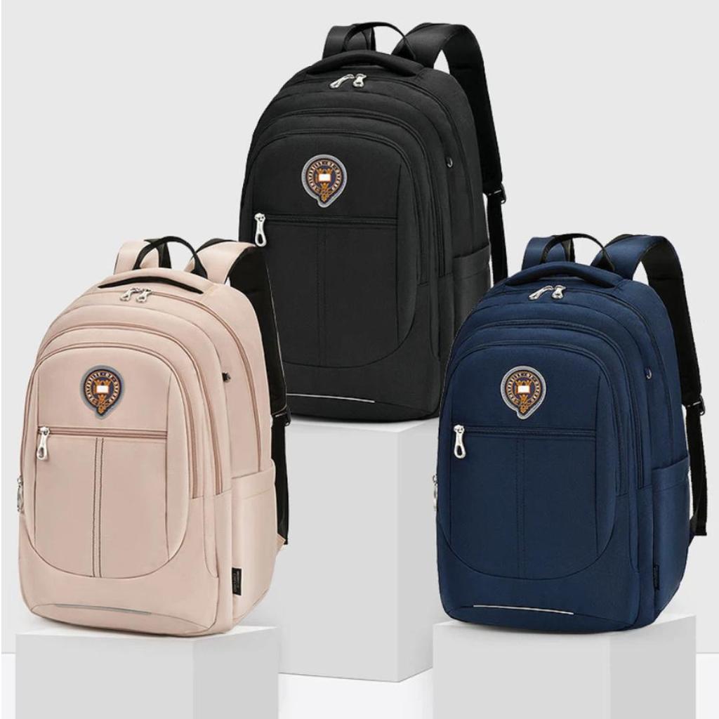 UNIVERSITY OF OXFORD Backpack, Travel Casual Double Shoulder Bag, Navy Blue