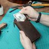 Vintage Style Genuine Leather Pencil Case Handmade Leather Pen Case  Student Stationery