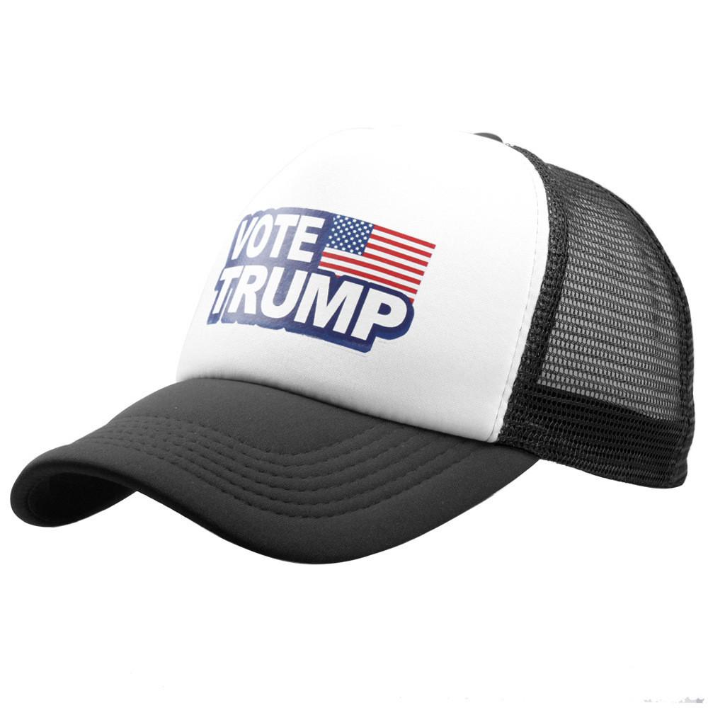Trump Vote Presidential Election Retro Summer Truck Adult Net Hats Unisex Cap