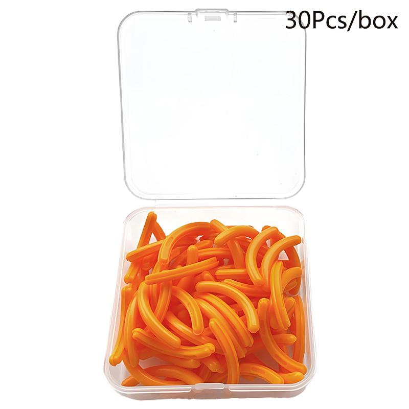 Цветной керлер для ресниц Заменить резину 30 шт./коробка Черный Белый Синий Эластичные сменные резиновые полоски для керлера для ресниц Аксессуары