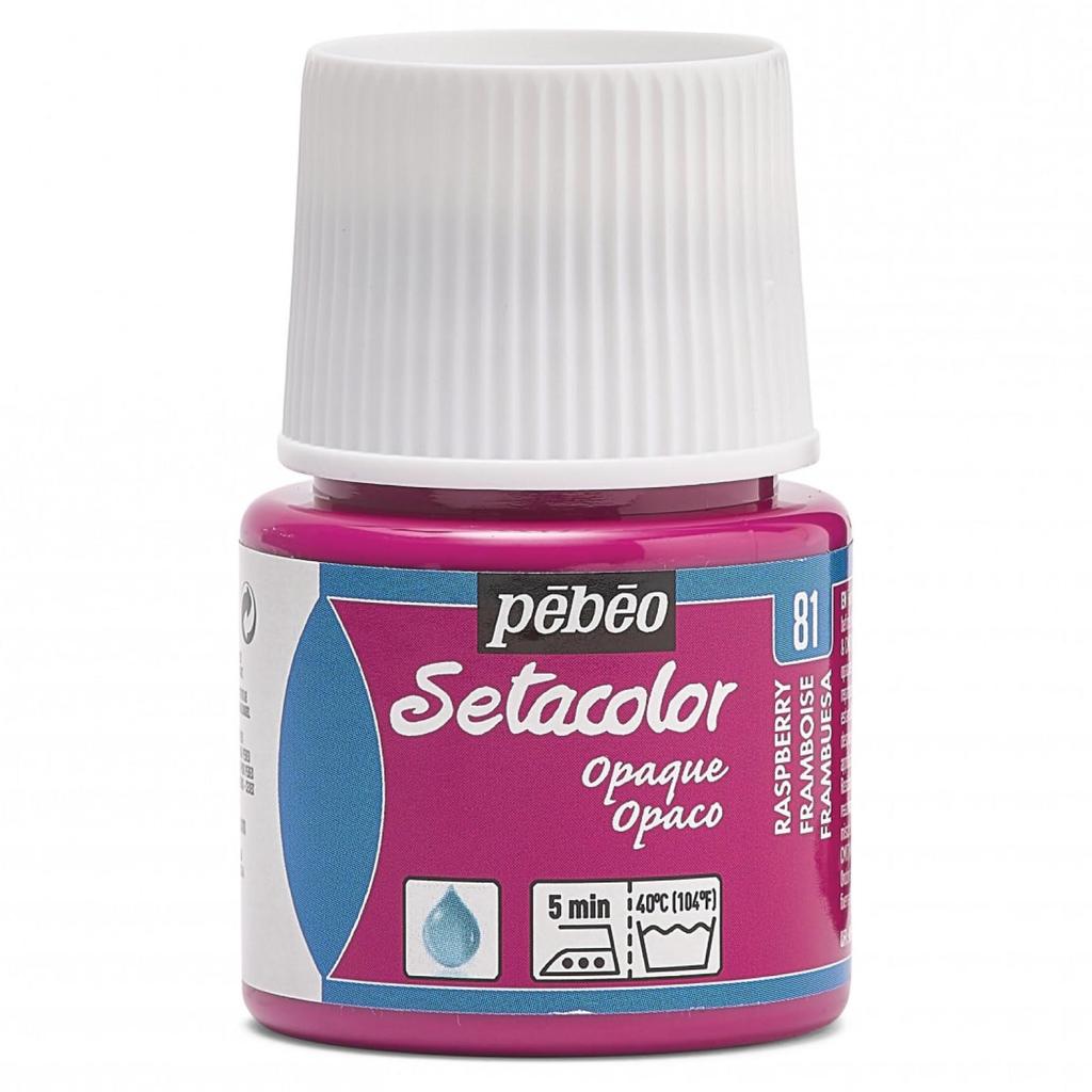 Pebeo Fabric Paint Can Paint On Dark Fabrics Seta Color Opaque Color 45ml Raspberry 81