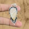 Натуральный Ботсванский Агат Подвеска из Драгоценного Камня 925 Стерлинговое Серебро Ювелирные Изделия для Девочек