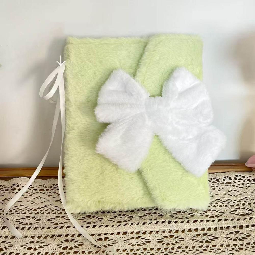 Bowknot Photo Album Plush 3-inch Small Card Storage Binder Creative Photocard Holder  Student