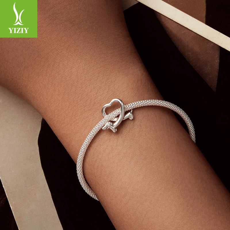 Love Dachshund String Beads S925 Silver Children'S Fun Creative Diy Bracelet Accessories