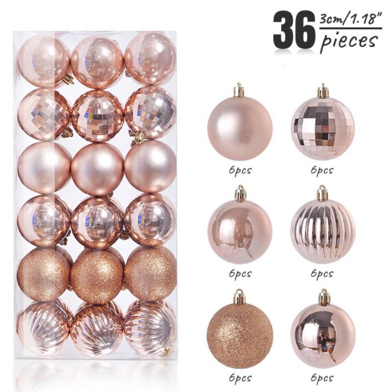 36 шт 3 см елочные шары украшения елочные украшения шары подвески домашний декор для вечеринки новогодний декор Навидад