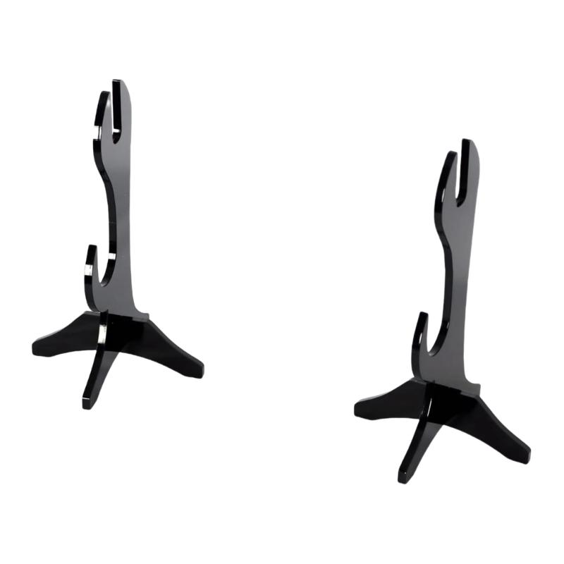 Portable Sabers Swords Display Stand Functional Double Level Swords Stand Holder Rack for Collectors and Gift Giving
