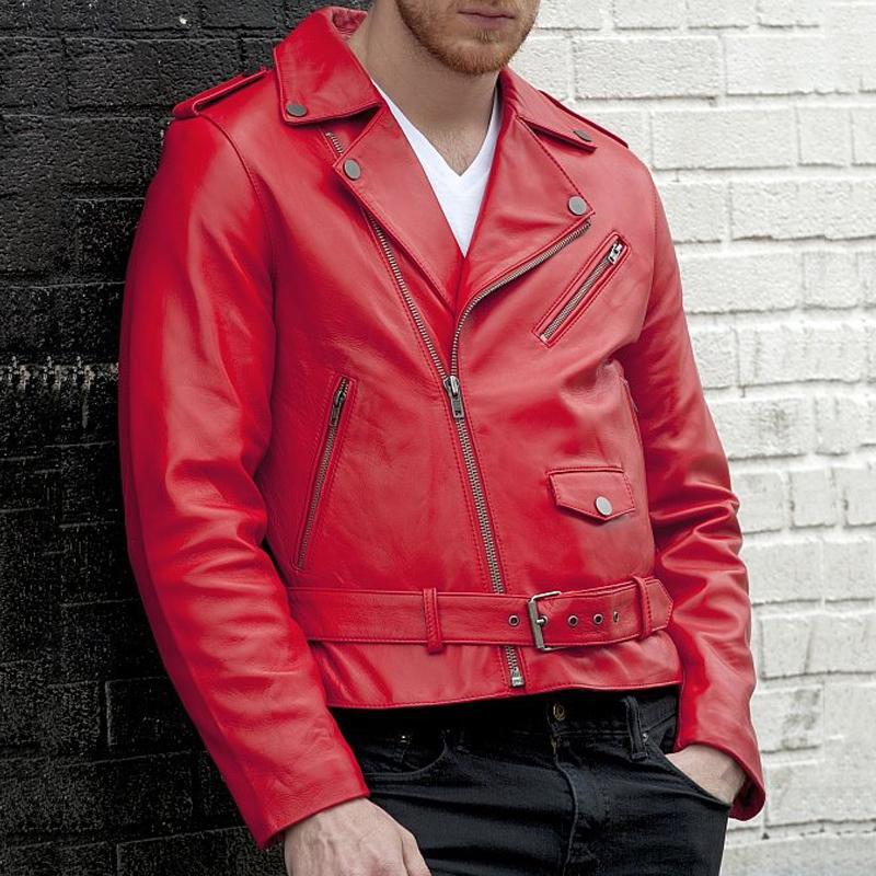 A large number of popular locomotive leather jackets men's leather jackets European and American leather jackets casual men's jackets