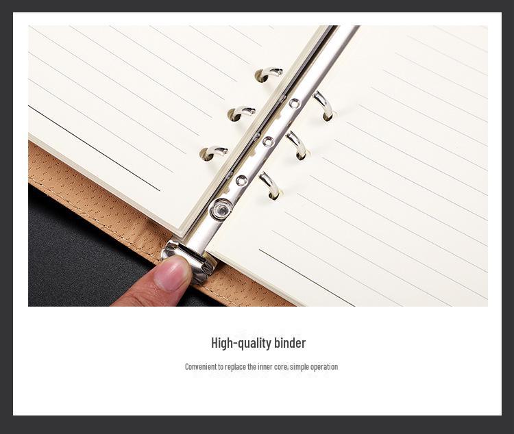 Набор из кожаных блокнотов с магнитной застежкой — с возможностью нанесения логотипа, включает блокноты формата A5 и B5 с отрывными листами в подарочной коробке