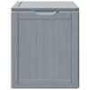 vidaXL Garten-Aufbewahrungsbox 90 L Grau PP-Holzoptik
