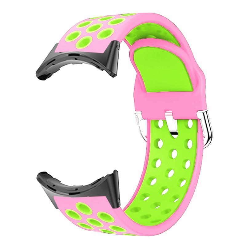 Для Google Pixel Watch 3 41мм/Watch 2/Pixel Watch Силиконовый ремешок Двухцветные дышащие ремешки для часов