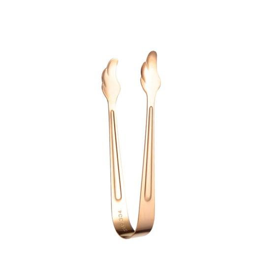 Нержавеющие щипцы для льда Зеркально отполированные удобные щипцы для кубиков льда из нержавеющей стали