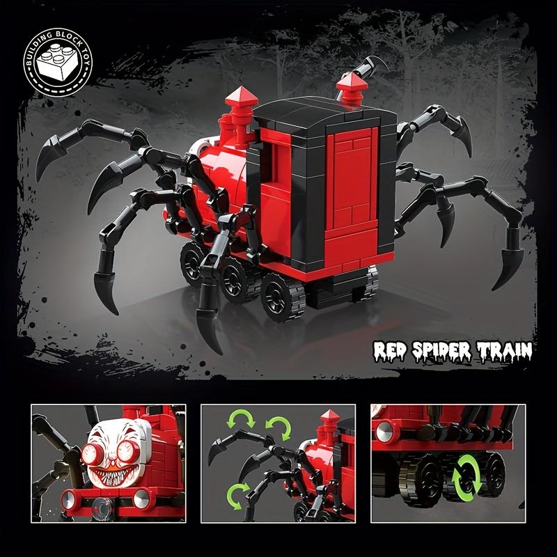 262 шт./компл., игра ужасов, красный поезд-паук, игрушка в сборе, детская развивающая игрушка, модель, подарок на Хэллоуин/День Благодарения/Рождественский подарок