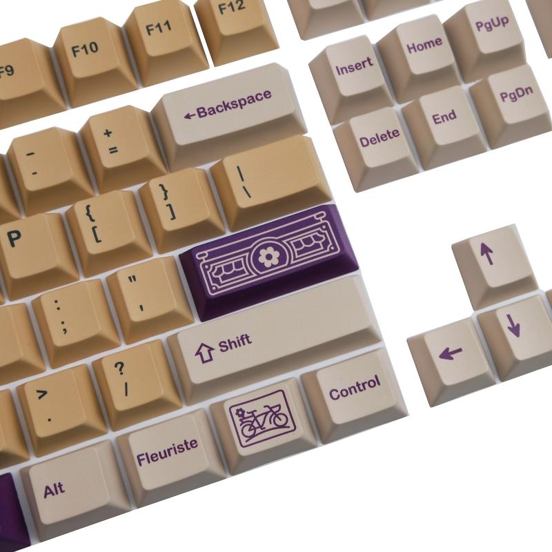 143 клавиши Florist Keycaps Profile PBT Dye Sublimation Mechanical Keyboard Keycap для MX h 61/68/87/98/104