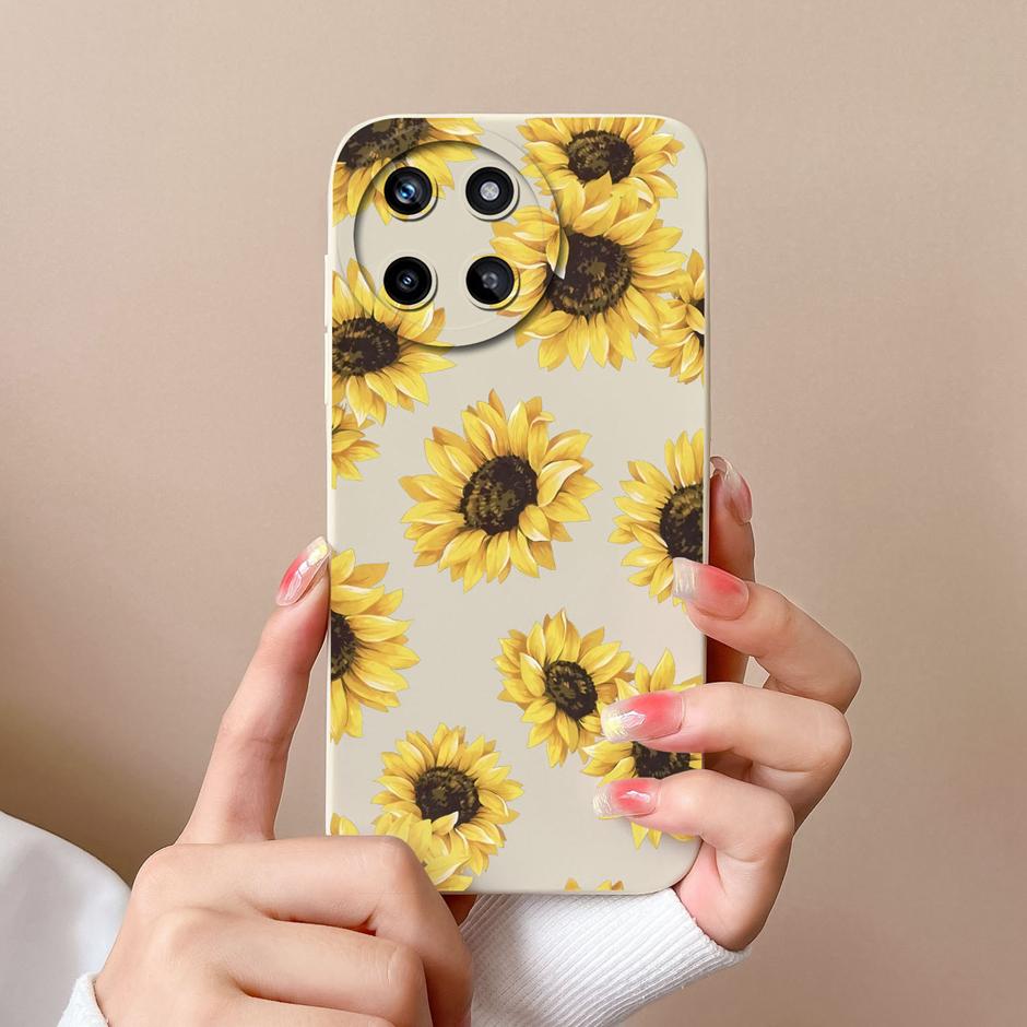Чехол для телефона OPPO Realme 11 4G, милый узор в стиле мультфильмов, корпус из жидкого силикона для Realme11 4G, противоударный, популярный чехол