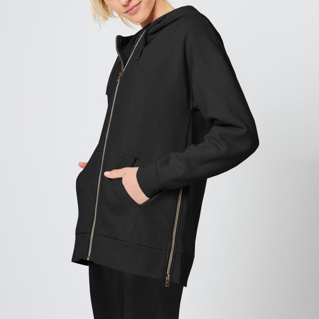 Womens Zip Up Hoodies Long Sleeve Fall Oversized Sweatshirts Jacket With Pockets Fashion Clothes Hoodies For Women