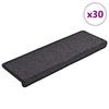 VidaXL Stair Treads 30 Pieces 65 X 21 X 4 Cm Anthracite Rectangular Edge 3365765