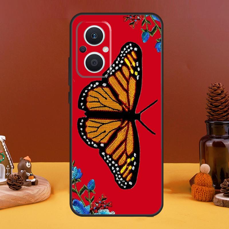 Blue Butterflies Nursery Case For OPPO Reno 5 Lite 4 6 7 8 10 Pro 11 F 4Z 5Z 8T OPPO Find X2 X3 Lite X5 X6 Pro Cover