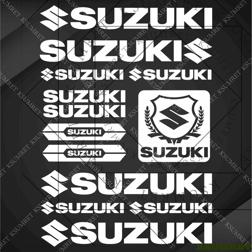 Suzuki Наклейки Логотип Мотоцикл Бак Шлем Эмблема Наклейки Набор