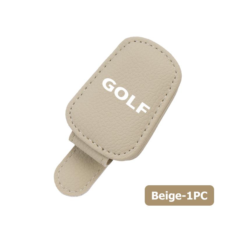 Valve Stems Caps Car Mounted Sun Visor Glasses Clip Leather Eyeglasses Storage For Volkswagen VW Golf 4 5 6 7 Polo Jetta Sagitar ze1