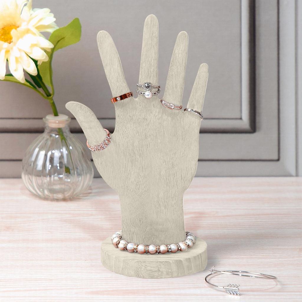 Деревянный держатель для ювелирных изделий в форме руки, держатель для браслета и кольца, деревянный держатель для дисплея для ювелирных изделий в виде руки