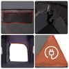 Family Igloo Tent for 6 Persons Grey and Orange Waterproof
