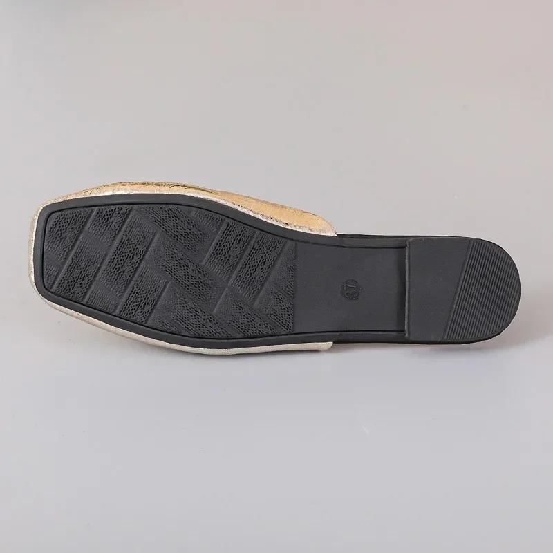 Модная обувь для женщин 2024 года, фирменные женские тапочки с закрытым носком, летние повседневные тапочки, женские тапочки на плоской подошве с мягкой подошвой, большие размеры, женская обувь