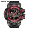 SANDA's Own Trendy and Fashionable Men's Students and Teenagers Waterproof Multi-function Electronic Watch