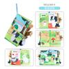 Baby Baby Sea, Land And Air Tail Cloth Book, Ocean Forest Flying Animal Palm Book Early Education Toy With Ringing Paper