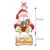 Christmas Door Hanging Pendant Xmas Paper Banner Drop Ornaments Santa Claus Snowman Xmas Cars Merry Christmas Decorations 2023