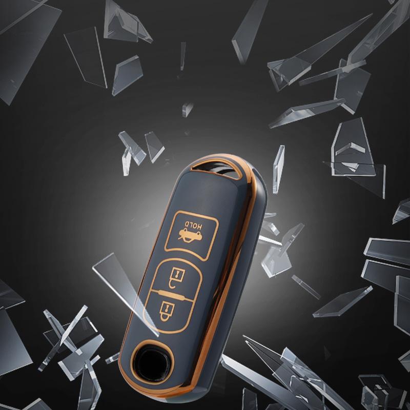 2/3/4 Buttons TPU Car Key Cover Key Case for Mazda 2 3 6 Axela Atenza CX-5 CX5 CX-3 CX-7 CX8 CX-9 2016 2017 2018 Auto Bag Keychain Accessories