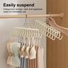 Вешалка-подвеска Органайзер для нижнего белья и маек Крючок Высокая грузоподъемность Многофункциональная Вешалка для гардероба с несколькими крючками